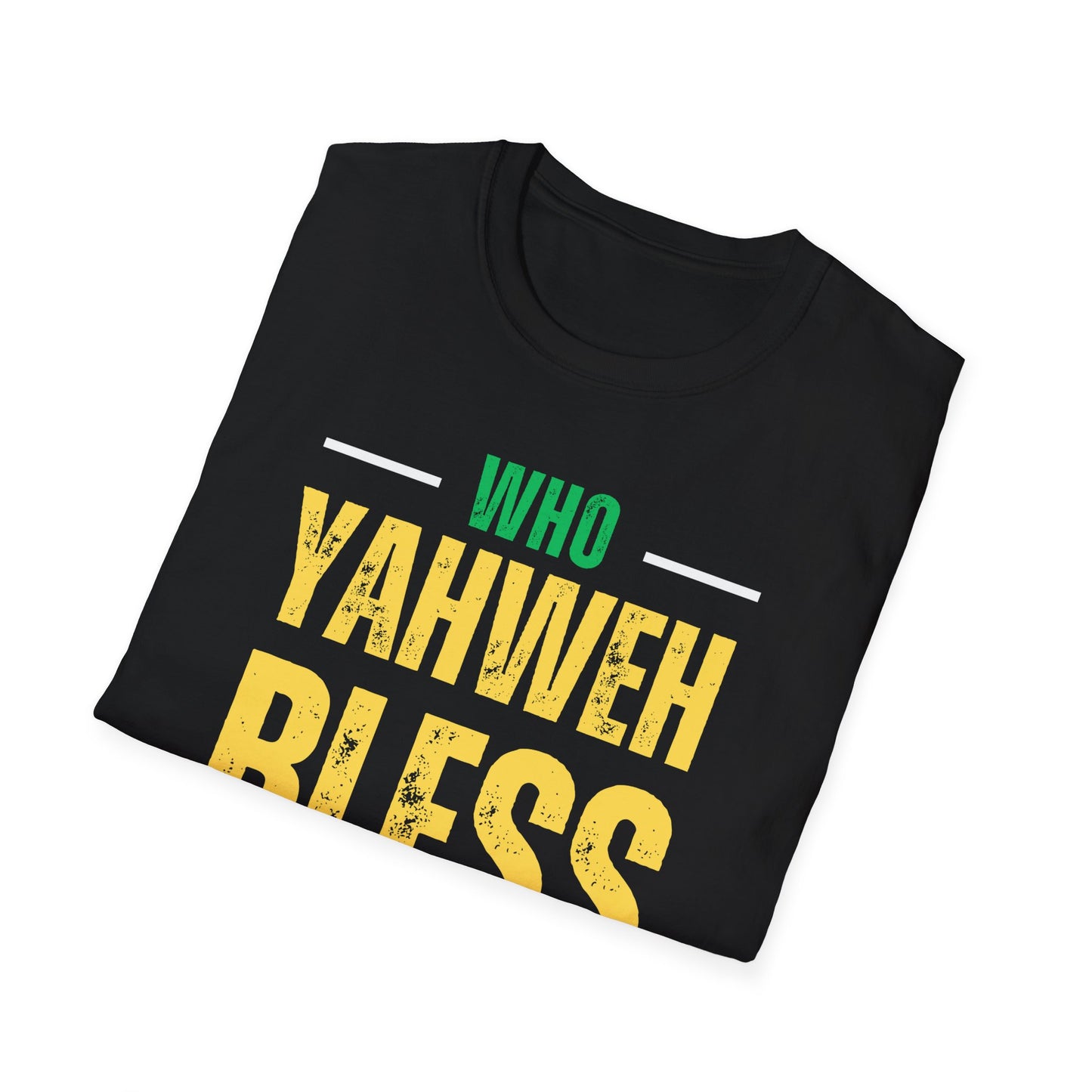 "Who Yahweh Bless No Man Curse" Motivational Tee, Faith-Based Apparel, Religious Gift, Inspirational Wear