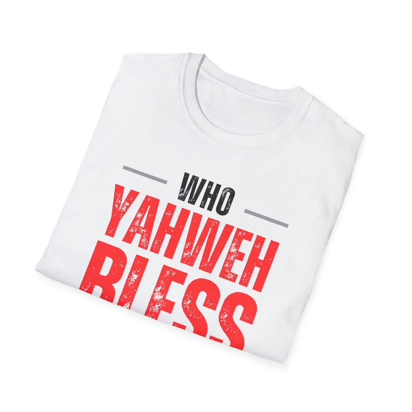 "Who Yahweh Bless No Man Curse" Motivational Tee, Faith-Based Apparel, Religious Gift, Inspirational Wear