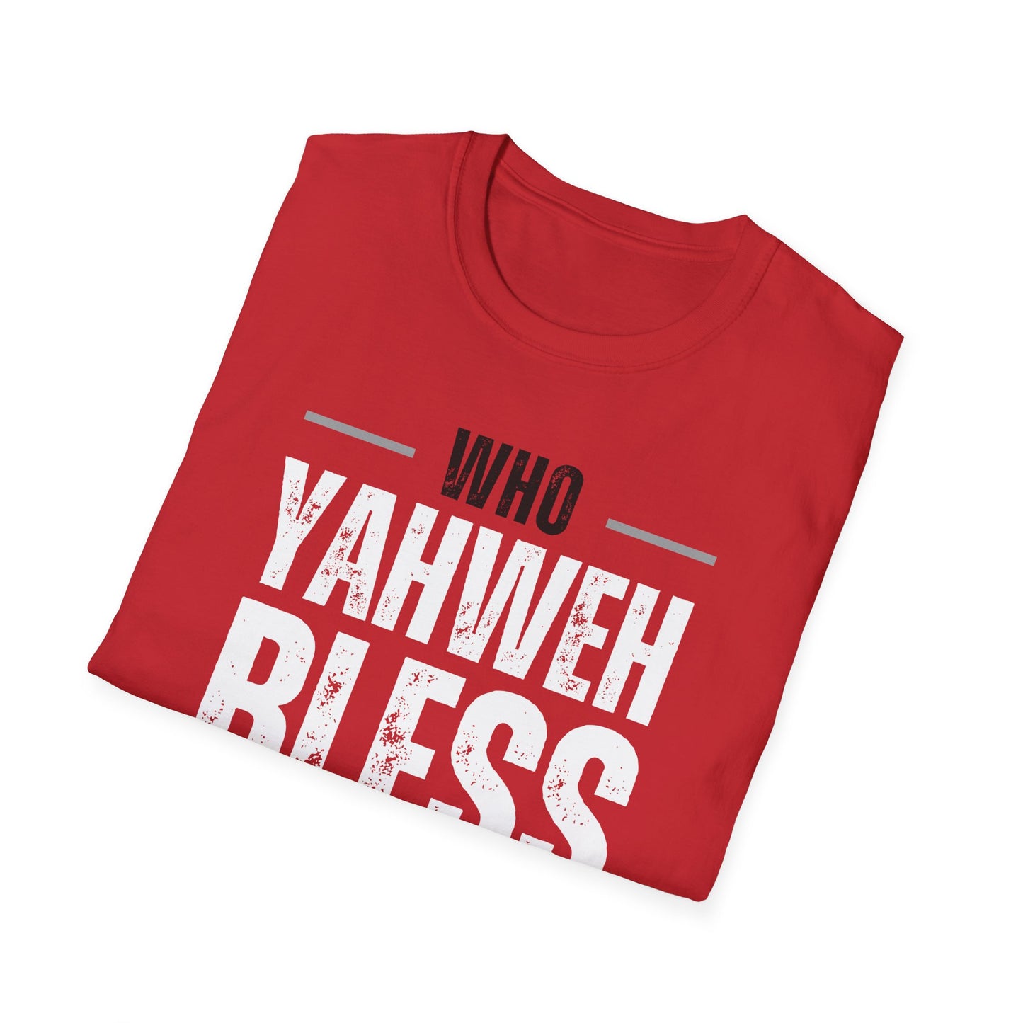 "Who Yahweh Bless No Man Curse" Motivational Tee, Faith-Based Apparel, Religious Gift, Inspirational Wear