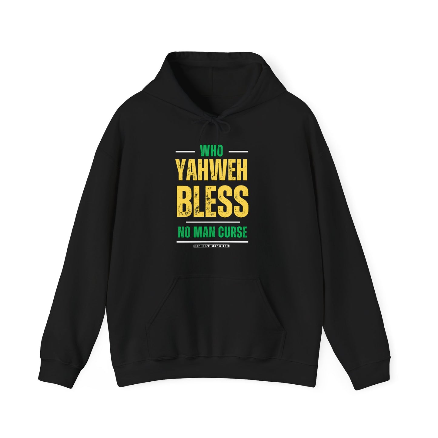 Who Yahweh Bless No Man Curse Hoodie — Christian Faith Pullover