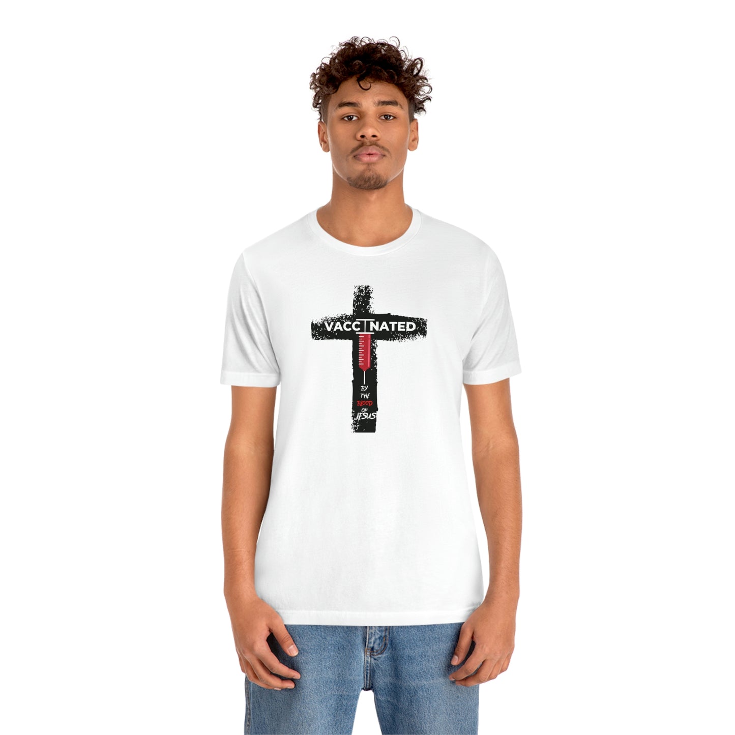 Vaccinated by the Blood of Jesus Tee
